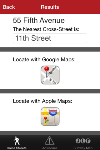 CrossWalk NYC: cross-street finder & subway map screenshot 3