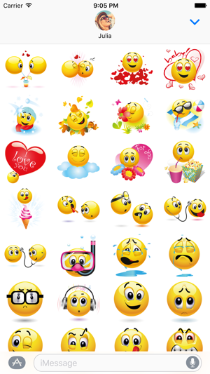 Emoji Stickers Pack for iMessage(圖2)-速報App