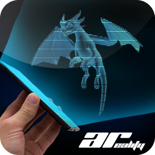 AR Hologram Flying Dragon Icon