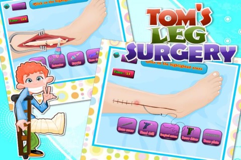 Tom Leg Surgery Doctor Game 2 screenshot 3