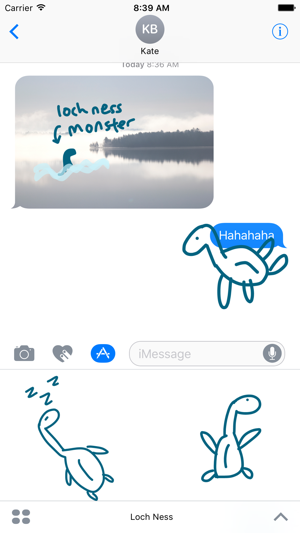 Loch Ness sticker pack, dino stickers fo