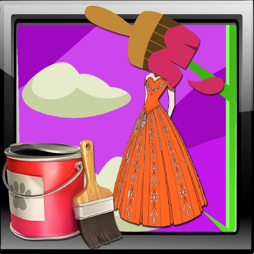 Color Games Princess Anna Version Icon