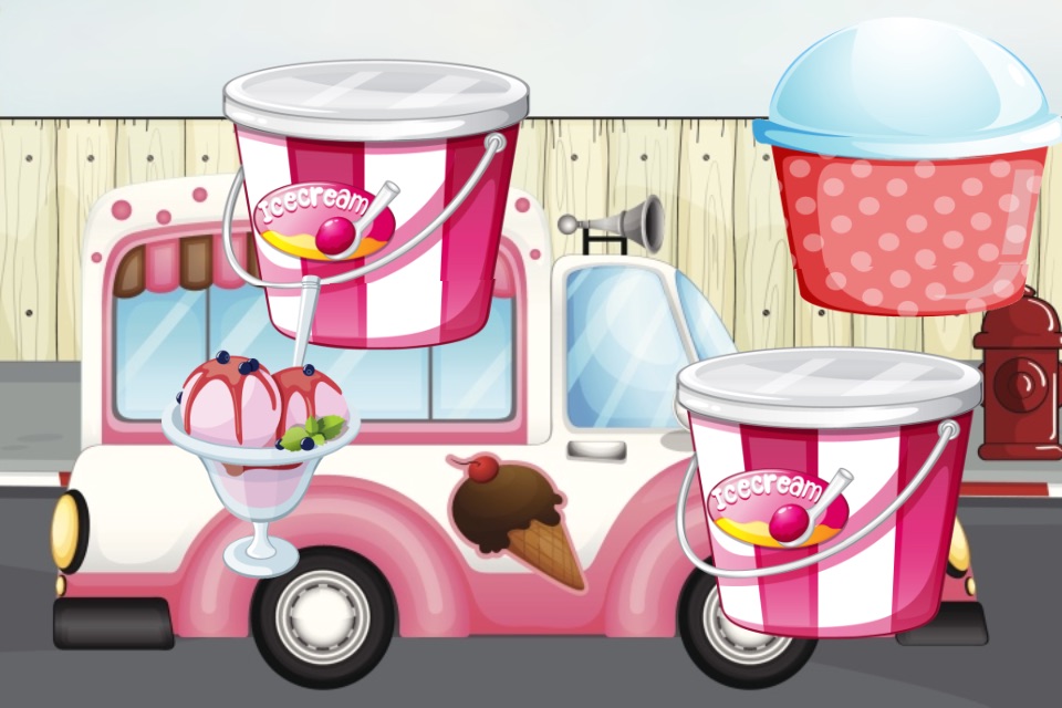 Ice Cream game for Toddlers and Kids : discover the ice creams world ! FREE game screenshot 2
