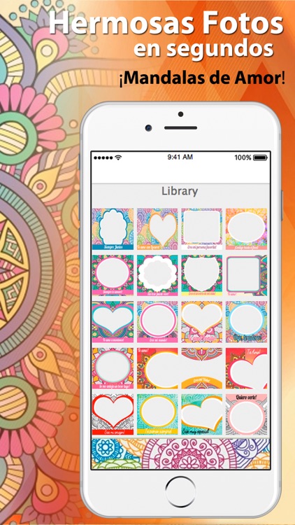 Mandalas de Amor Marcos para Fotos screenshot-3