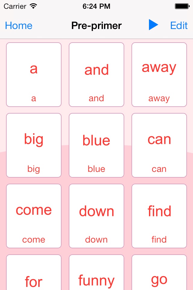 Dolch Words. Learning Cards And Quiz. screenshot 2
