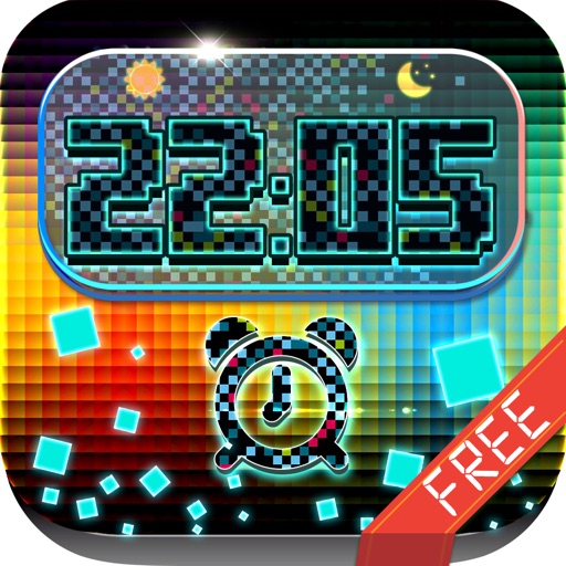 iClock – Pixel : Alarm Clock Wallpaper , Frames and Quotes Maker For Free icon