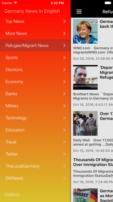 German News in English screenshot 2