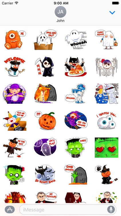 Monsters Halloween Stickers