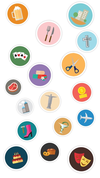 Places Flat Stickers screenshot-3