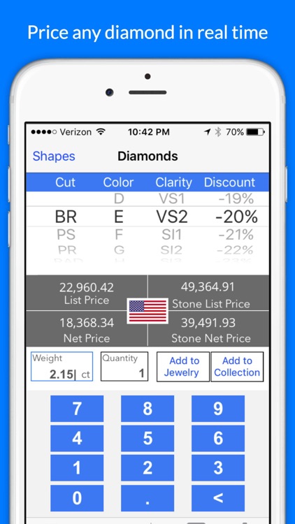DiamPrice - Diamonds and Metals Pricing Calculator