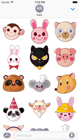 Animal Funny Sticker Pack 01