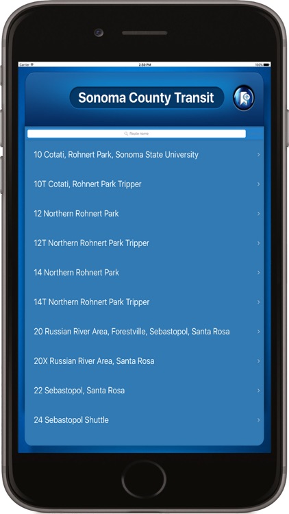 Sonoma County Transit California USA where is BUS