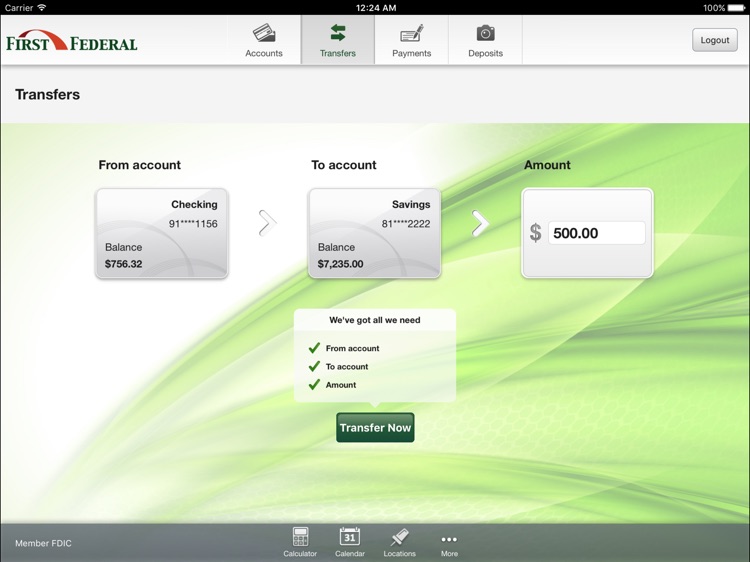 First Federal of San Rafael for iPad screenshot-3