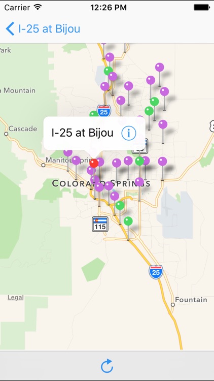 Colorado Springs Traffic Cam +Map