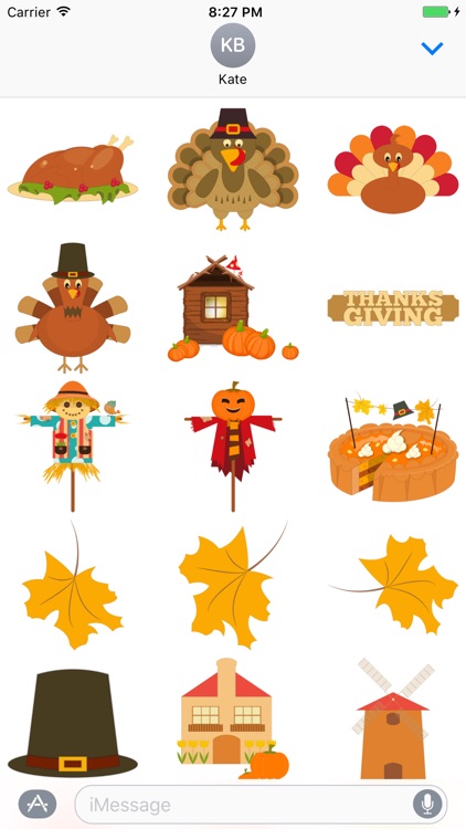 Thanksgiving Day Sticker for iMessage #2