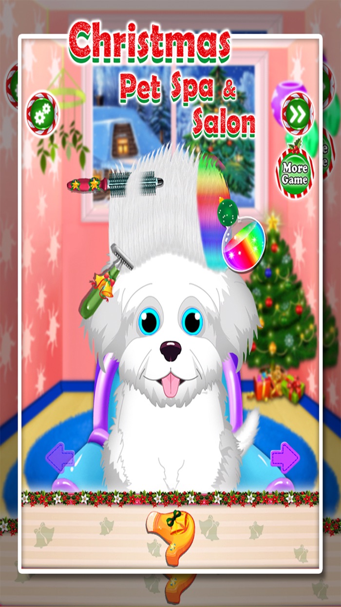 圣诞宠物故事：兽医和沙龙游戏