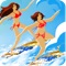 Surfer Girl - Babe Surfing On Big Blue Wave (Free Game)