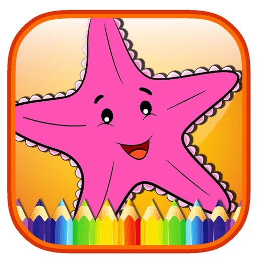 Kids Game Sea Animal Coloring Page Free Version iOS App
