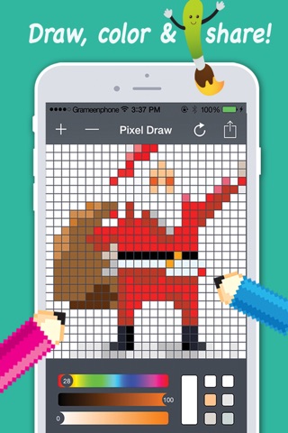 Pixel Sketch Maker - Best Draw.ing & coloring pad screenshot 2