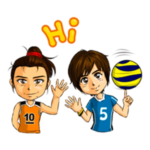 Women Volleyball Stickers icon