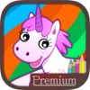 Unicorn & Fantastic Animals coloring pages Pro