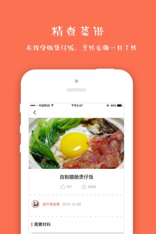 煲仔饭—广东美食菜谱 screenshot 3