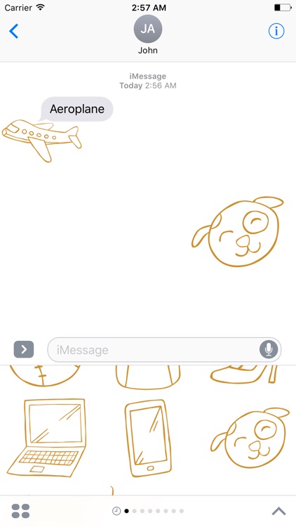 GOLd DOODLe III Stickers for iMessage screenshot-3
