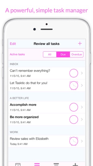 Tasktic - manage your tasks, not a task manager(圖1)-速報App