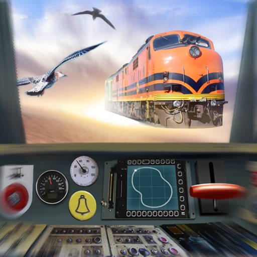 Flying Train. Drive Simulator