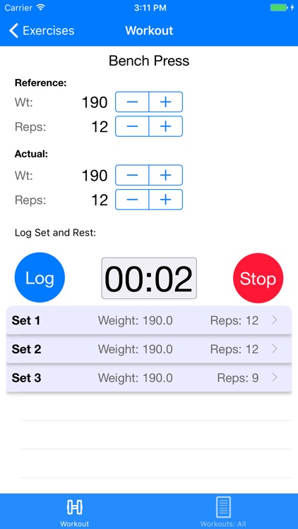 Workout: Log and Rest screenshot-3