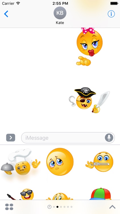 Emoji Cute Stickers for iMessage screenshot-4