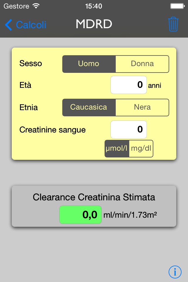 I.C.U. RenalCalc screenshot 4