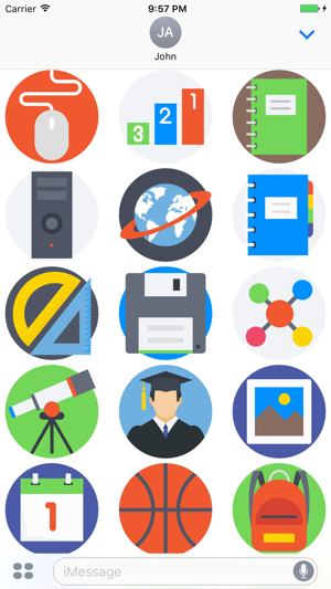 Education Stickers - Emoji Icons for Texting(圖2)-速報App