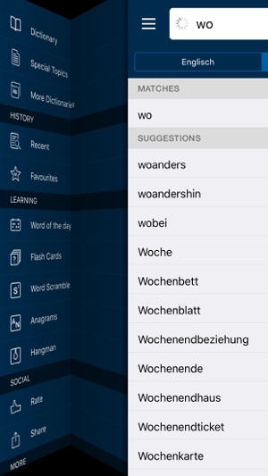 Deutsch <-> Englisch KOMPAKT Wörterbuch(圖4)-速報App