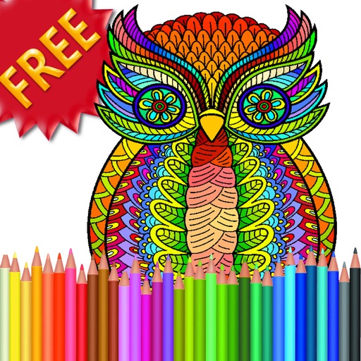 Adult Coloring Book HD iOS App