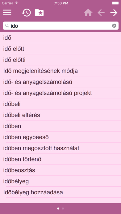 Hungarian-English Dictionary screenshot 3