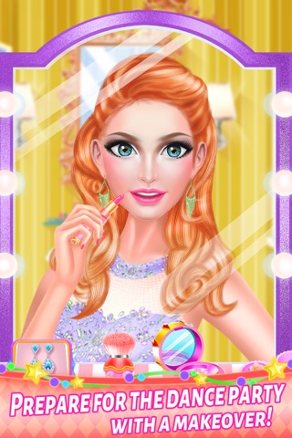 High School Dance Party Salon -  Romantic Date Beauty Makeover: SPA, Makeup & Dressup Girls Games screenshot 3