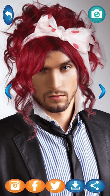 Funny Hairstyles Photo Booth Hair Changer Game