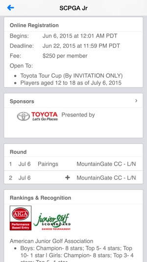 SCPGA Junior Tour(圖5)-速報App