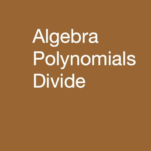 AlgebraPolynomialsDivide