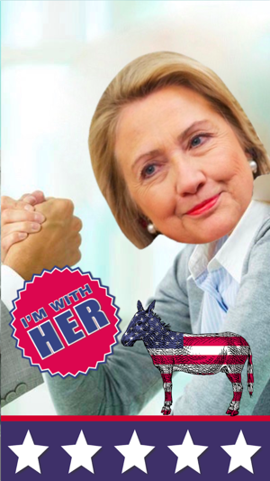 Presidential Election 2016 - Stickers for photos(圖2)-速報App