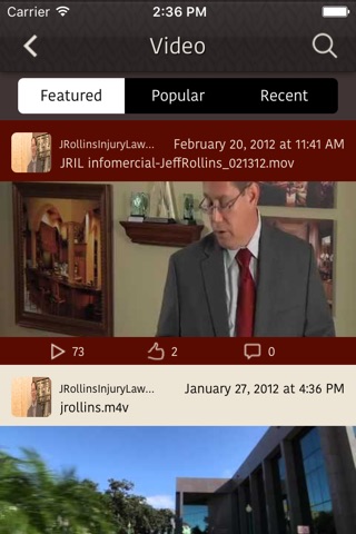 J Rollins Injury Law. screenshot 3