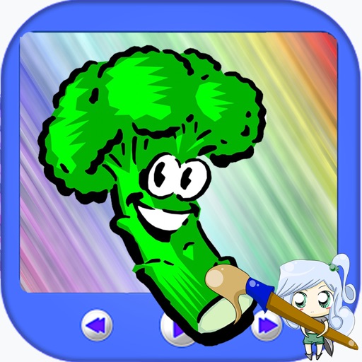 Paint Vegetable Kids Smart Version iOS App