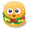 Cute Hamburger Emoticon Stickers