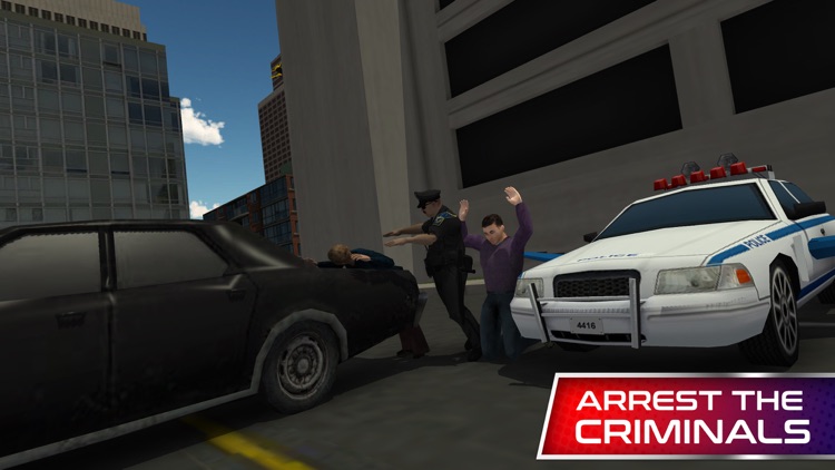 Flying Police Car Simulator & Cop driver games screenshot-3