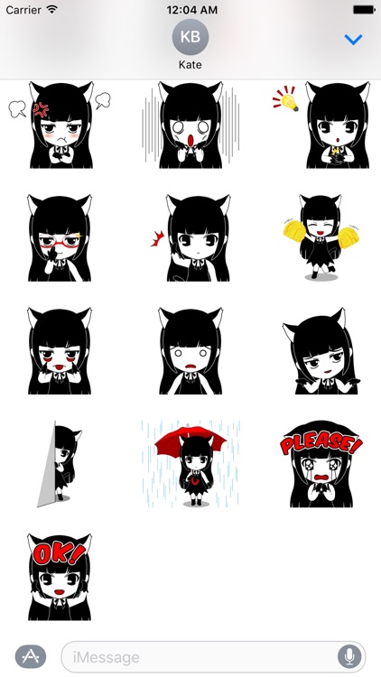 Mean Girl Sticker Pack for iMessage - Young Lady by Van Nguyen