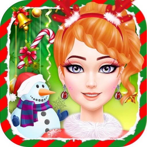 Snowy Christmas Girl Salon iOS App