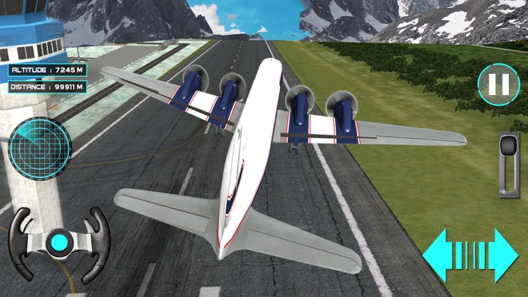 Winter Airplane Crash Landing Pilot Simulator Game