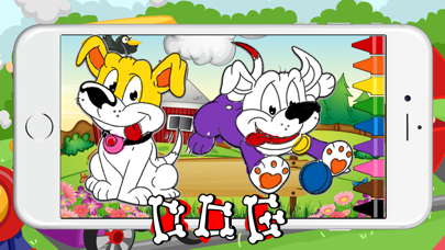 How to cancel & delete Cute Dog Coloring Paint - Activities Finger Pages from iphone & ipad 2