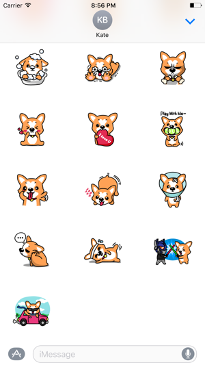 Lucy The Welsh Corgi Sticker for iMessage(圖3)-速報App